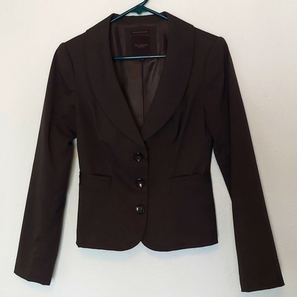The Limited Jackets & Blazers - Brown Limited 3 Button Blazer, Wrinkle Resistant, Fully Lined Size 2